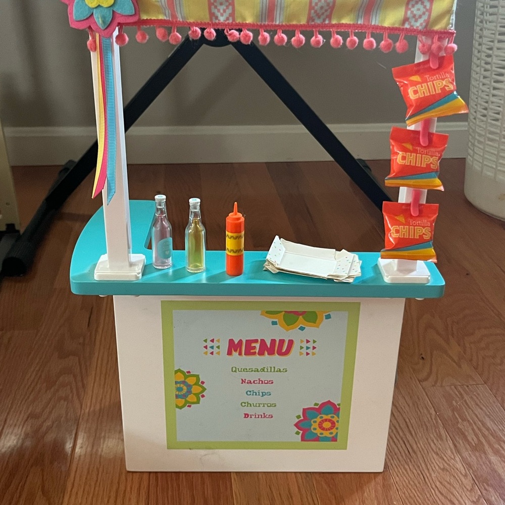 American Girl Snack Stand with Accessories
